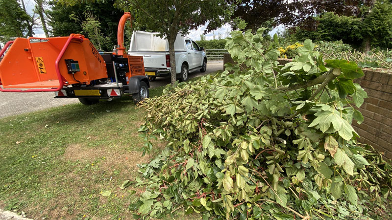 Wood Chipper Hire in Dorset by P&D Landscapes